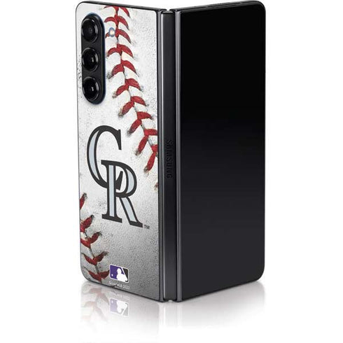 MLB Colorado Rockies Game Ball Galaxy Z Fold5 5G Skin